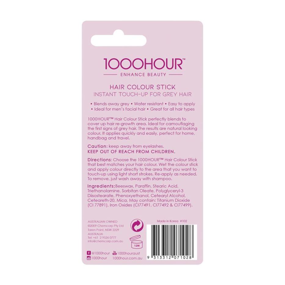 1000 Hour Hair Color Stick Black