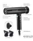 Pro-One Aerolite Hair Dryer Black