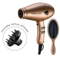 Speedy Supalite Ceramic Hair Dryer & Brush Pack Gold