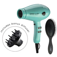 Speedy Supalite Ceramic Hair Dryer & Brush Pack Tiffany Blue