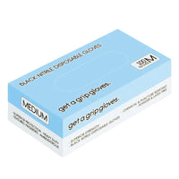 Get A Grip Black Nitrile Disposable Gloves