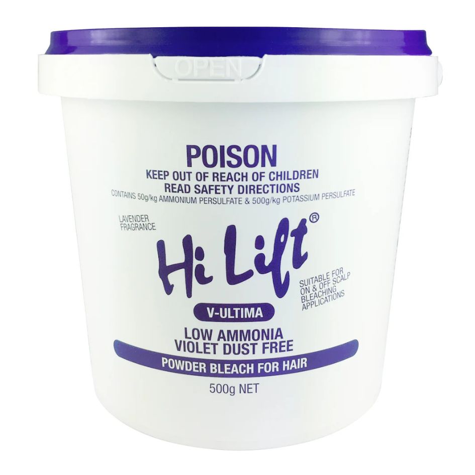 Hi Lift Bleach Tub Violet V-Ultima Low Ammonia 500g