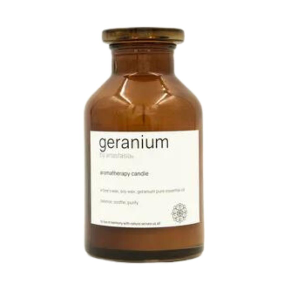 Geranium Aromatherapy Candle By Anastasia