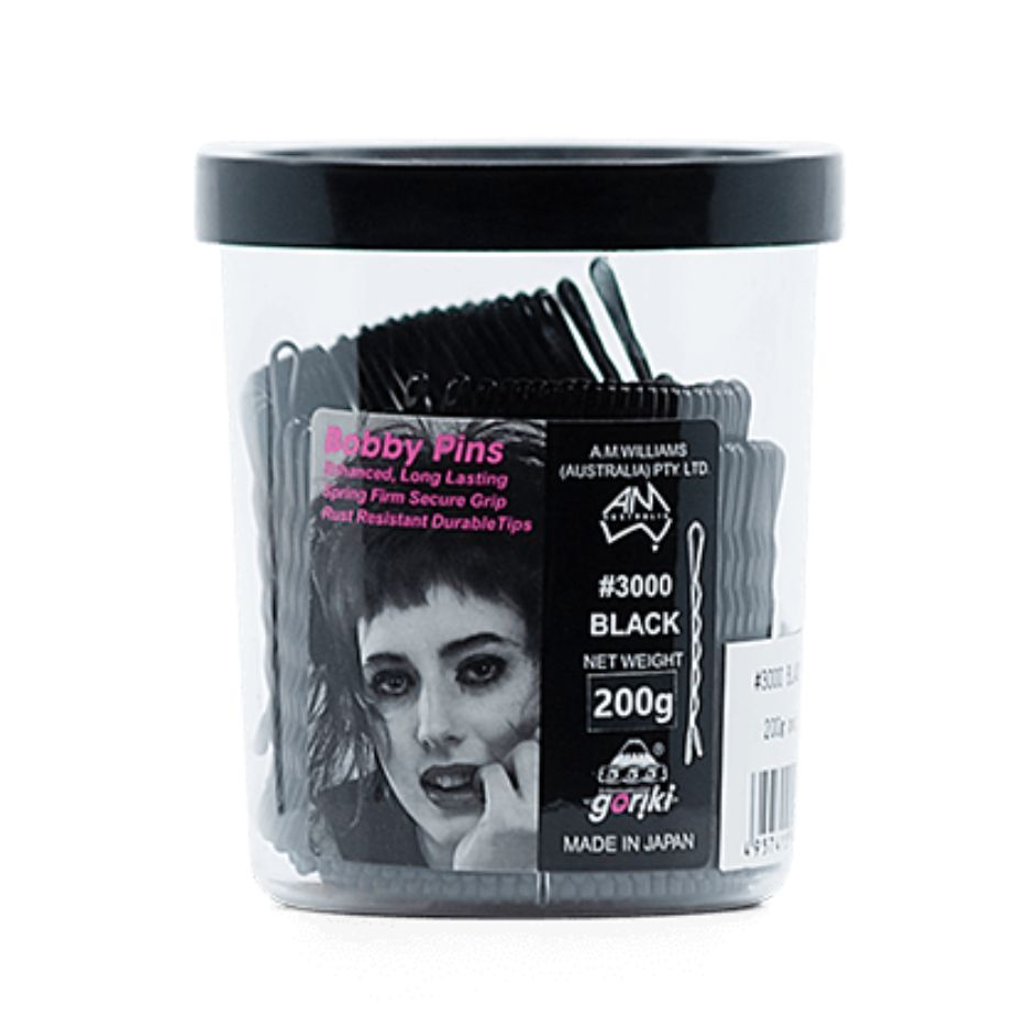 Goriki Bobby Pins Black
