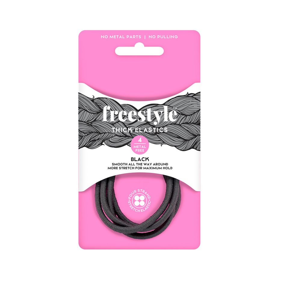Freestyle Thick Elastics Metal Free 4 Piece