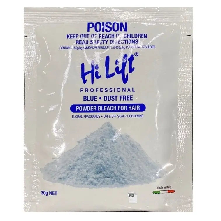 Hi Lift Dust Free Powder Bleach Sachet 30g Hair Supply Direct