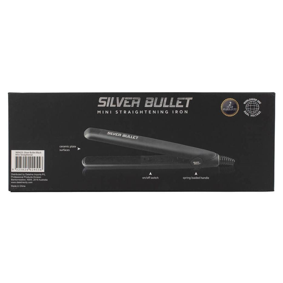 Silver Bullet Mini Straightening Iron Black