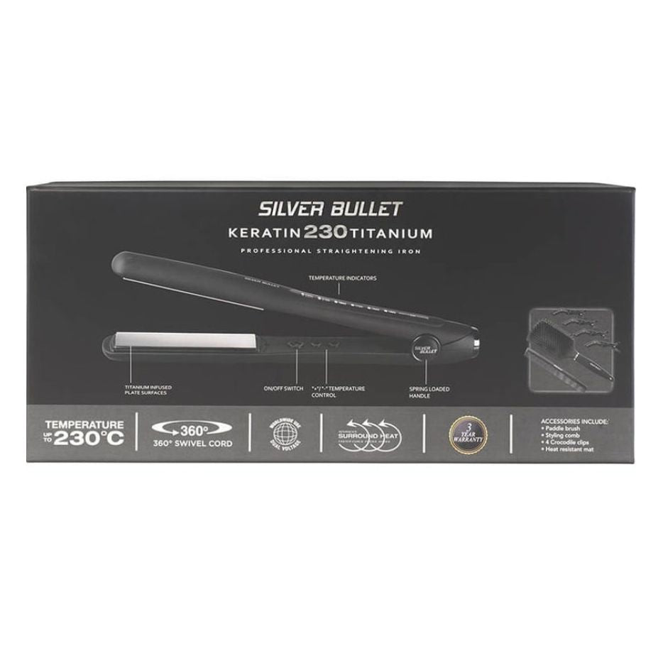 Silver bullet hair shop straightener keratin 230