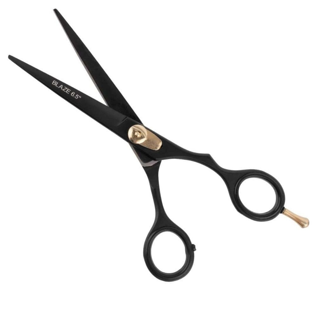 Iceman Blaze Black Offset Hairdressing Scissors