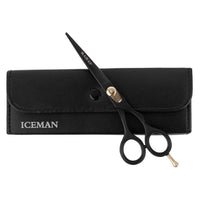Iceman Blaze Black Offset Hairdressing Scissors