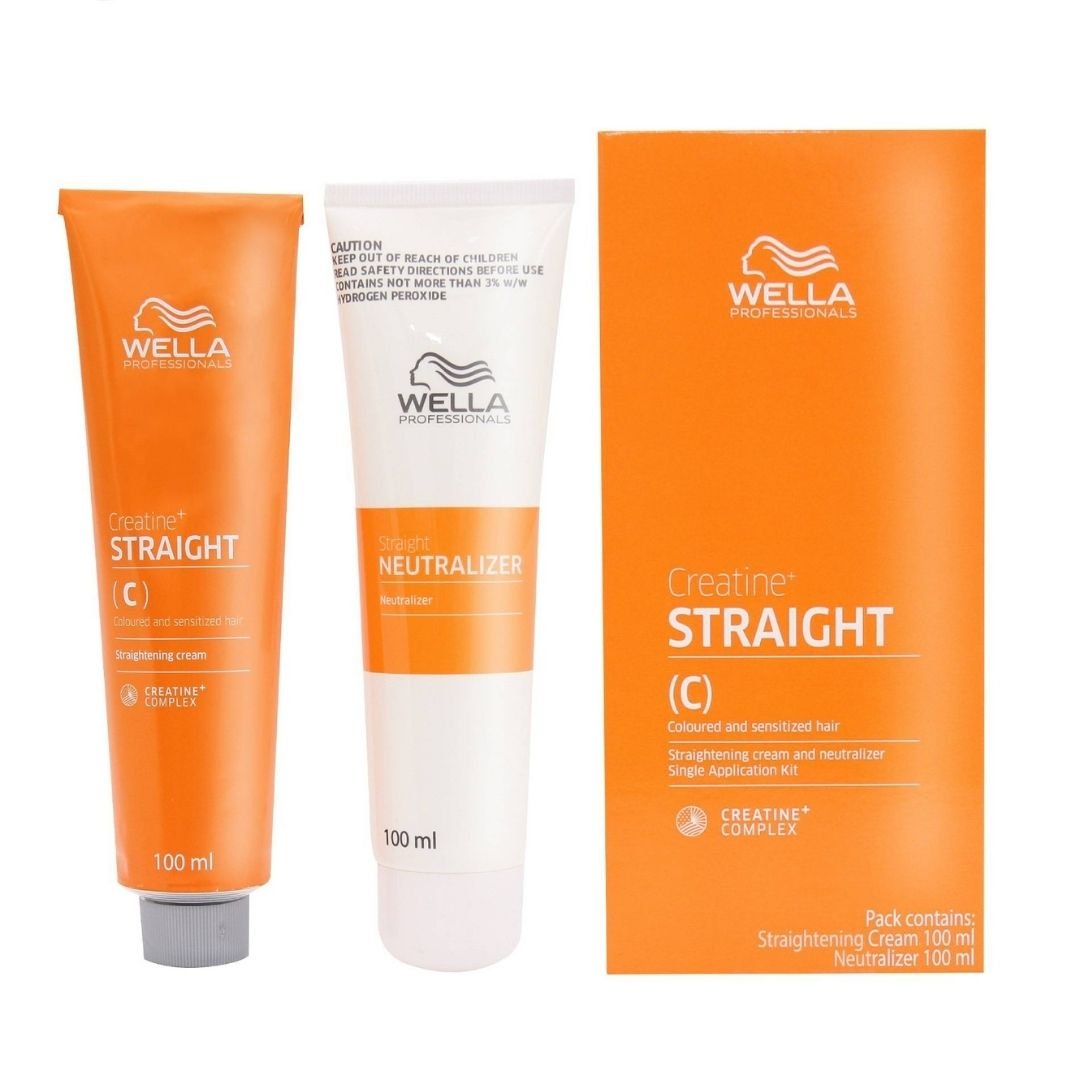 Wella Creatine+ Straight Hair Kit Coloured and Sensitized Hair