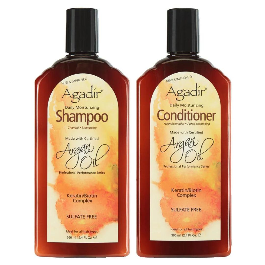 Agadir Daily Moisturizing Shampoo & Conditioner Duo Pack 366ml
