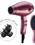 Speedy Supalite Ceramic Hair Dryer & Brush Pack Blush