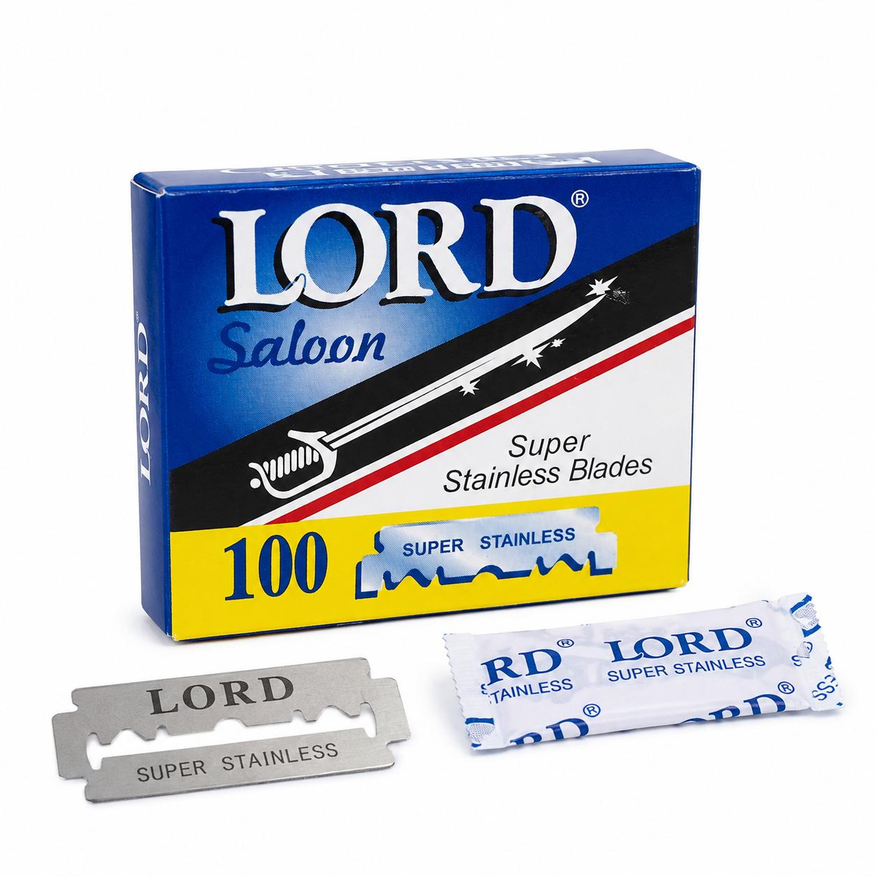 Saloon Super Stainless Half Razor Blades 100 Pack