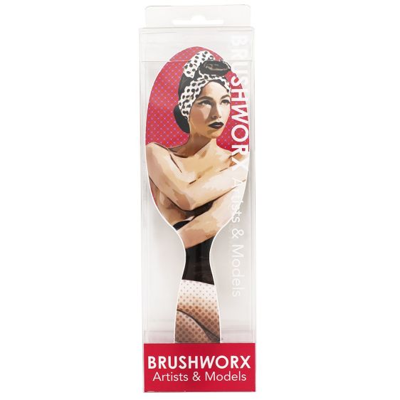 Brushworx Artists and Models Cushion Hair Brush - Miss Be Bop