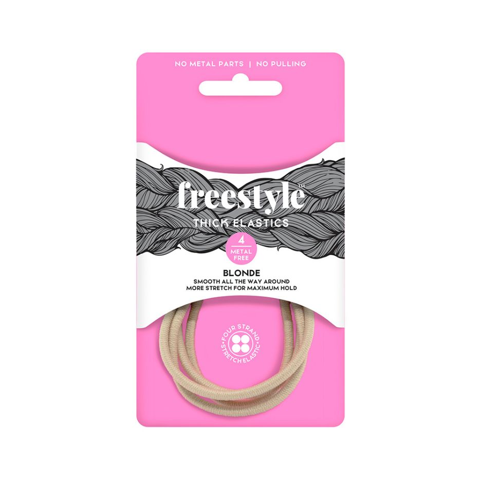 Freestyle Thick Elastics Metal Free 4 Piece