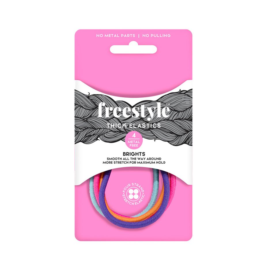 Freestyle Thick Elastics Metal Free 4 Piece