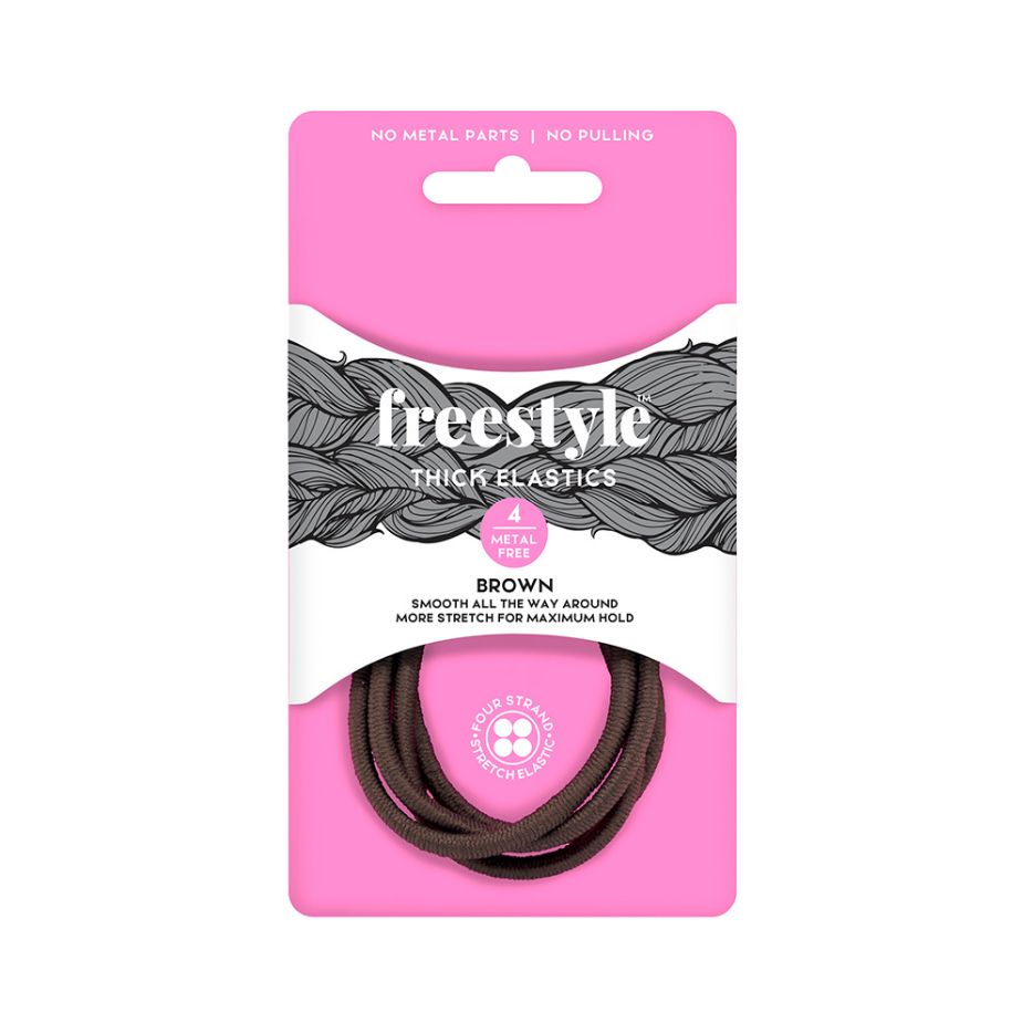 Freestyle Thick Elastics Metal Free 4 Piece