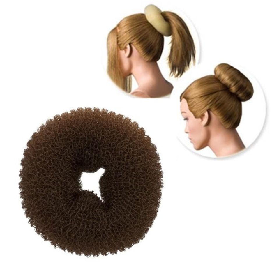 Upstyle Hair Donut Brown
