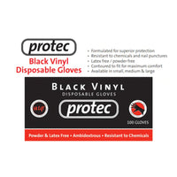 Hi Lift Protec Black Vinyl Disposable Gloves 100 Pack