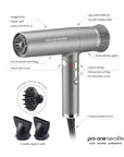 Pro-One Aerolite Hair Dryer Titanium