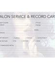 Salon Service and Record Card 100 Pieces