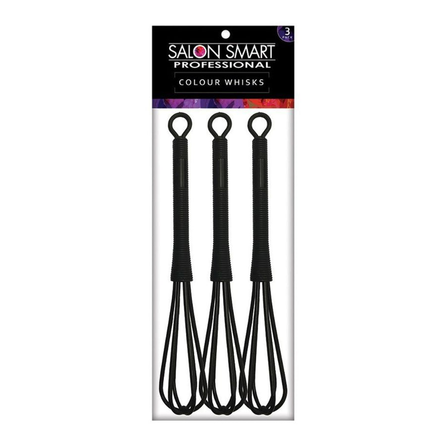 Salon Smart Colour Whisks Black 3 Pack