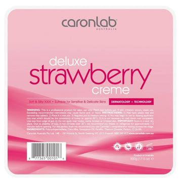 Caronlab Deluxe Strawberry Crème Hard Wax Pallet 500g