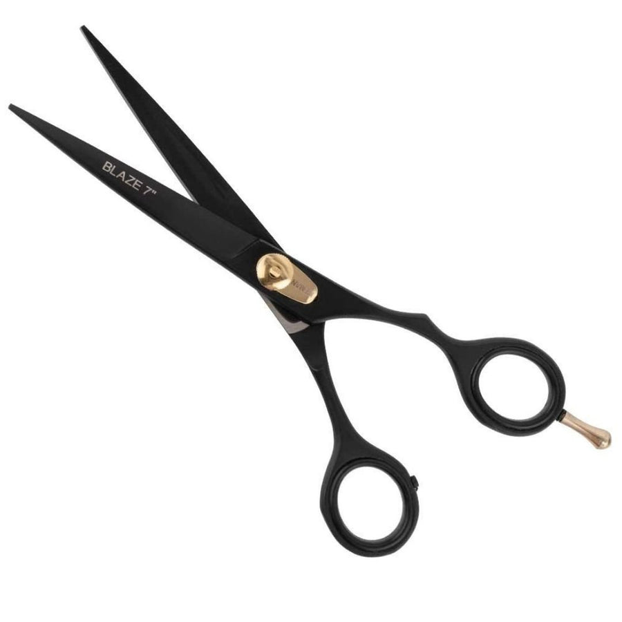 Iceman Blaze Black Offset Hairdressing Scissors