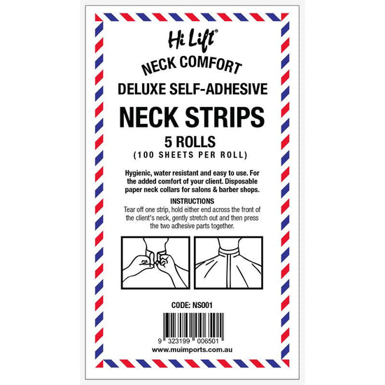 Deluxe Self Adhesive Neck Strips 100 Sheets Hair Supply Direct