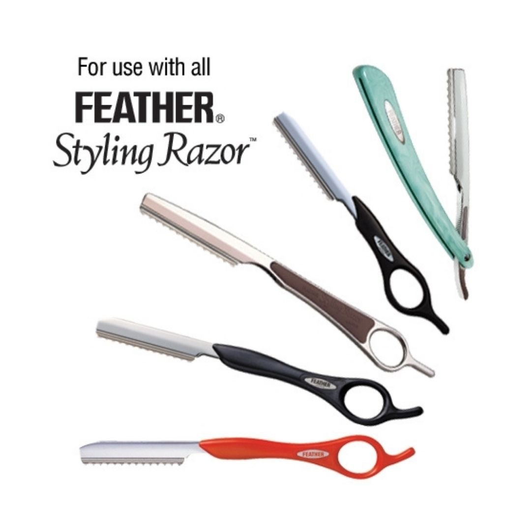 Feather Styling Razor Standard Blades 10 Pack – Hair Supply Direct